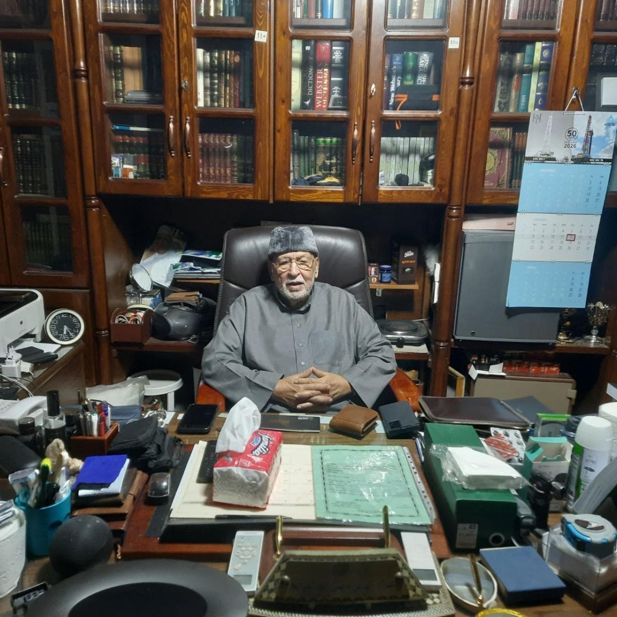 حوار خاص لمجلة مدارك مع شيخ الطريقة العزمية